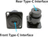D Type Panel Mount Adapter Coupler USB Type C 3.1 Female to Female Panel Fixed Pass Through Module Extension Converter Data Transmission for Audio...