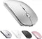 ZERU Bluetooth Mouse Rechargeable Wireless Mouse for Macbook Pro,Bluetooth Wireless Mouse for Laptop PC Computer (Silver)...