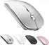 ZERU Bluetooth Mouse Rechargeable Wireless Mouse for Macbook Pro,Bluetooth Wireless Mouse for Laptop PC Computer (Silver)...