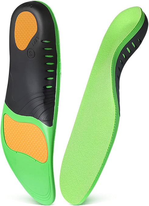 Children's Insole,Kids Orthotic Insoles,Kids Arch Support Shoe Insoles,Shock Absorption Velvet Surfaces Deep Heel Cup Inner Sole for Plantar Fasci...