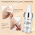 2pcs TLM Color Changing Foundation Liquid with 2 Brushes and 2 Cosmetics Sponge Flawless Full Coverage Natural Color Face Primer Base Makeup 30ml...