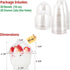 10 oz Clear Plastic Dessert Cups with Dome Lids No hole - 20 Sets Disposable Snack Bowls for Ice Cream, Parfait, Banana Pudding, Jello and Individ...