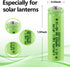 NiMH 1.2V 600mAh Rechargeable AA Batteries, Double A Rechargeable Batteries for Solar Lights Replacement, Mouse, Keyboard, Remotes, Flashlight,Ele...
