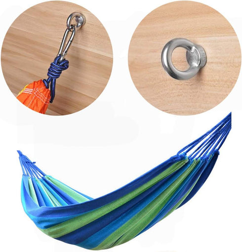 Hammock Hooks, 4Pack Heavy Duty Eye Screw in Stainless Steel Hammock Hooks 1300LB Capacity Swing Hardware for Yoga Hammock Swing Chair Indoor Outd...