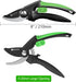8" Bypass Pruning Shears Gardening Scissors Pruners Tools for Plants with Sharp SK5 Blade?Opening Cuts 3/4" (20mm?...