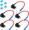 ESUPPORT 12V 24V Standard Add A Circuit Fuse Tap Piggy Back Blade Holder Plug Socket Car Pack of 5...