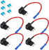 ESUPPORT 12V 24V Standard Add A Circuit Fuse Tap Piggy Back Blade Holder Plug Socket Car Pack of 5...