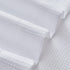 Valea Home Waffle Weave Textured Half Window Tier Curtains for Kitchen Water Repellent Window Covering Bathroom Short Curtains, 72" x 24", White, ...