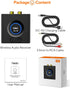 1Mii Bluetooth 5.0 Audio Receiver, Wireless Audio Adapter for Home Stereo Music Streaming System with 3.5 mm RCA, Bass Mode, 12hrs Playtime(Upgrad...