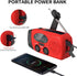 Solar Emergency Hand Crank Weather Radio, Portable Self Powered NOAA AM/FM Radios with SOS Alarm LED Flashlight 2000mAh Smart Phone USB Charger fo...