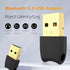 Bluetooth 5.3 USB Adapter for Desktop PC, Plug & Play Mini Dongle Receiver & Transmitter, Compatible with Laptop, Headphones, Keyboard, Mouse, Spe...