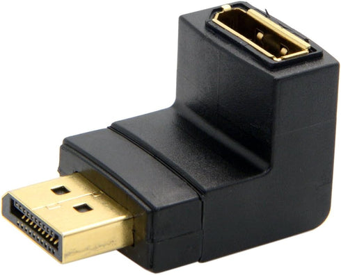 Cablecc Down Angled 90 Degree DisplayPort Male to Female Extension Adapter 4K 60hz...