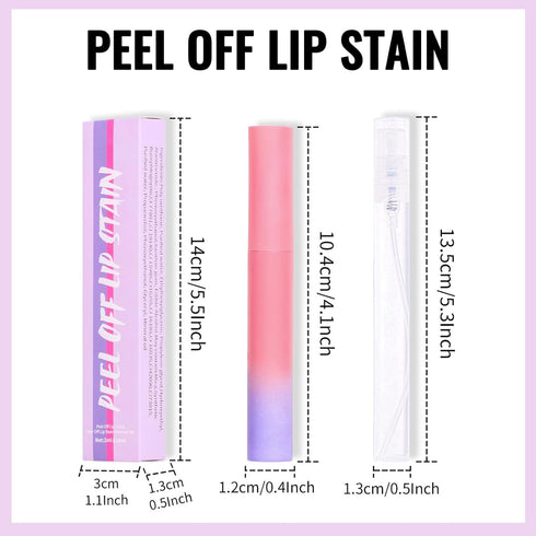 Erinde Peel Off Lip Stain Masque, Waterproof Lip Tint, Long Lasting & Transfer Proof Lip Stain Tint Lip Makeup, Matte Finish Highly Pigmented Colo...
