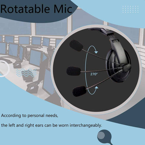 Retevis Overhead Noise Reduction Walkie Talkie Headset 2 Pin, Boom Mic, Compatible with Retevis RT22 RT21 H-777 RT68 RT19 Baofeng UV-5R BF-F8HP BF...
