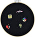 REOVE Wall Hanging Pin Collection Display Stand Enamel Pin Display Holder Display Board, Canvas Leather Embroidery Hoop for Display Pins Buttons W...
