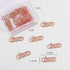 20 Pcs Metal Love Paper Clips Funny Cute Paperclips Rose Golden Paper Clips Paperwork Clips Planner Clips School Office Supplies...