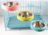 Dog Bowl, Hanging, Movable, Adjustable up and Down, Stainless Steel pet Bowl, Food and Water Feeding Bowl, Suitable for Puppies, Cats, Birds, Rabb...