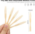 Appetizer Forks Mini, Disposable Mini Fork for Appetizers, Two Prongs Fancy Toothpicks for appetizers Fruits, Charcuterie Forks, Small Tiny Bamboo...