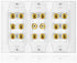 5 6 7.1/7.2 or 8.1/8.2 One or Two Subwoofer Compatible 16 Banana Post and 2 RCA Speaker Wall Plate for Home Theater Audio...
