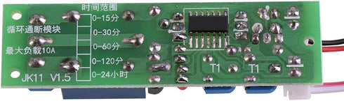 Adjustable Times Switch Module DC 5V/12V/24V Delay On/Off Timer Delay Switch Module 6 Types Optional Time Delay(DC 12V 0-15mins)......