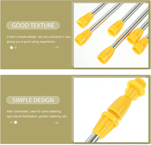 Hose Wand Sprayer 6pcs Sprayer Accessories Stainless Steel Boom shrink hose plant sprayer heavy sprayer fittings plastic garden hose sprayer wand ...