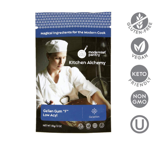 Pure Gellan Gum F - Low Acyl ? Non-GMO Vegan OU Kosher Certified - 50g/2oz...