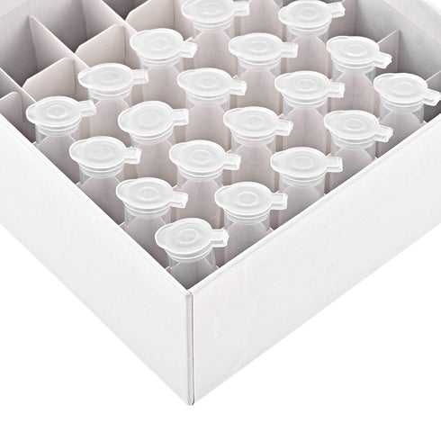 uxcell Centrifuge Tube Freezer Storage Box 36 Places Waterproof Cardboard Cryogenic Holder Rack for 5ml Microcentrifuge Tubes, Vials, Samples...