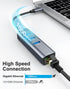 ABLEWE USB C to Ethernet Adapter, 4-in-1 RJ45 to USB-C/Thunderbolt 3 to Gigabit Ethernet LAN Network Adapter for MacBook Pro/Air 2021/2020/2019, i...