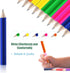 Qilery 30 Pcs Neon Color Short Triangular Fat Pencils 3.5 Inch Wood Triangular Pencil Toddler Triangle Pencil Children Jumbo Pencils for Writing D...