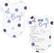 Sparkle and Bash Baby Shower Prediction & Advice Cards - 5 x 7 in, 50 Pack, Brown & Pink Heart - Baby Shower Games & Boy Predictions...