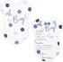 Sparkle and Bash Baby Shower Prediction & Advice Cards - 5 x 7 in, 50 Pack, Brown & Pink Heart - Baby Shower Games & Boy Predictions...