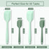 Silicone Spatula Set, Premium Spatulas Silicone Heat Resistant 2 Small & 2 Large Flexible Scraper for Nonstick Cookware, Rubber Spatula for Kitche...