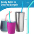 8 Reusable Silicone Smoothie Straws and Cleaning Brush, 30 ounce - 20 ounce Tumblers Compatible, Dishwasher Safe, Extra Long Straw - Flexible and ...