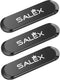 SALEX Black Magnetic Mounts 3 Pack. Flat Cell Phone Holder for Car Dashboard, Wall, Fridge. Stick on Universal Kit Compatible with GPS, Tablets, S...