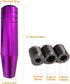Arenbel 5" Polished Alloy Gear Shifter Lever Knobs Weighted Car Shift Stick Grip Speed Handle Fit Most Auto Manual Transmissions, Purple...