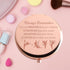 KEYCHIN Princess Pocket Mirror Fairy Tales Gift Always Remember You are Braver Stronger Smarter Than You Think Compact Makeup Mirror for Women Gir...