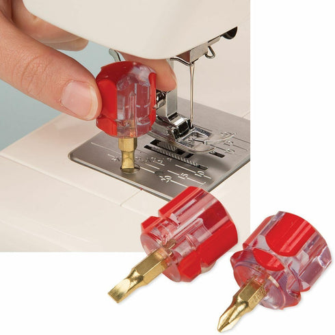 Bequilter Mini Flat and Stubby Screwdriver Set Small Stubby Tools Sewing Notions for Sewing Machine...