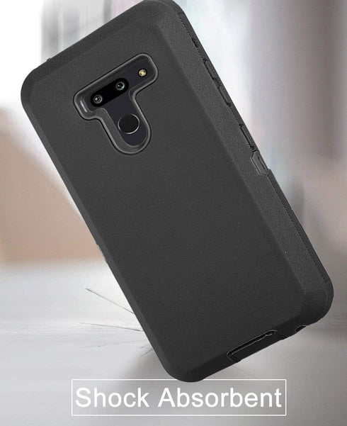 Case for LG G8/G8 ThinQ, with Built-in Screen Protector Full Body Heavy Duty Shockproof Hybrid Impact Resistant Rugged Bumper 3 in 1 Protective Co...