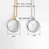 5X Magnifying Glass Pendant 1.6" Glass Lens Dia. and 35" Alloy Necklace (Silver)...