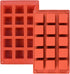 2 Pack Square Silicone Mold, Candy Chocolate Mousse Cake Baking Mold Dessert Molds for Soap,Ice cream,Truffle,Brownie...