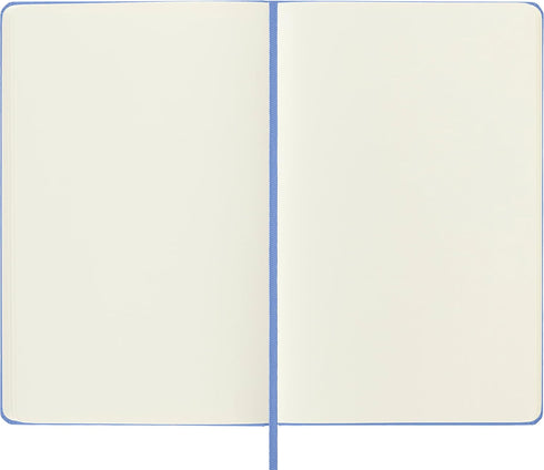 Moleskine Classic Notebook, Hard Cover, Large (5" x 8.25") Plain/Blank, Hydrangea Blue, 240 Pages...