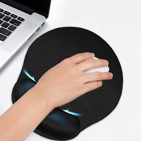 Mouse Pad with Wrist Support Mouse Mat Ergonomic Desk Mice Pad Mousepad for PC Computer Laptop Notebook Office Home Game 9.06 x 7.17 in...