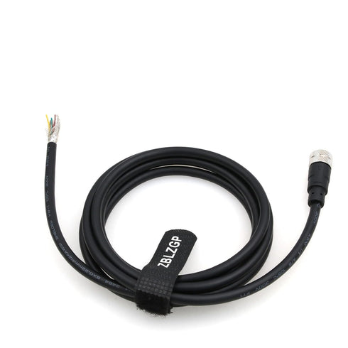 M12 A-Code 8 Pin Female Cable Sensor Industrial Aviation Connection Anti-Vibration Cable for Actuator Devices 2M/6.6FT...