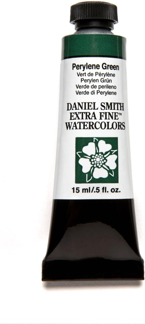 DANIEL SMITH 284600194 Extra Fine Watercolor 15ml Paint Tube, Perylene Green, 0.5 Fl Oz (Pack of 1)...