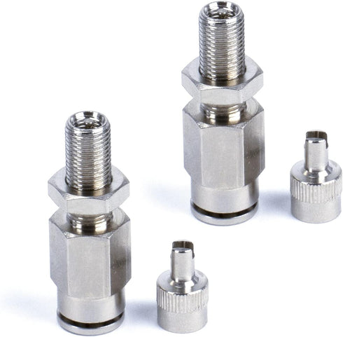 Dot Inflation Valve (for 1/4" Air Line) PTC Style, Nickel Plated (2 Pcs) Dot Approved...