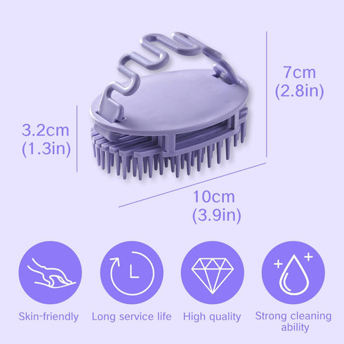 Silicone Bath Brush Scrubber Silicone Body Brush for Showering Scrubber Set Soft Exfoliating Bath Shower Brushes Reusable Loofah Scrubbers Scalp M...