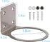 7" Capacity Rain Gauge Stainless Steel Fence Mounting Bracket with Rain Gauge Replacement Tube Glass for Outdoor Garden Yard Home, Lip Design, Bes...
