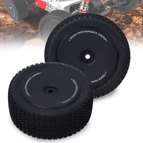 2Pcs RC Tire, 1:14 Scale RC Car Rear Tires Tire Replacement Tyre Upgrade Spare Parts RC Modification Accessory for Wltoys 144001 1/14 RC Car(Black...