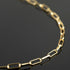 YOUBEIYEE 16.4 Feet 18K Gold Plated Brass Chain Roll Flat Paperclip Chain for Jewelry Making Handmade Women Necklace Bracelet DIY Jewelry Findings...