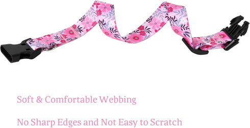 Maca Bates Designer Flower Pink Cute Dog Collar Spring Collars for Girl Female Para Perros Chihuahua Pitbull Birthday Gift for Small Medium Large ...
